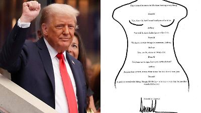 Legisladores demócratas revelan supuesta carta de cumpleaños de Trump a Jeffrey Epstein, genera polémica