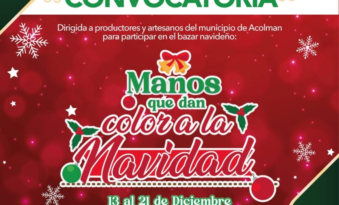 ¿Listo para apoyar al talento local esta Navidad en Acolman? Descubre cómo hacerlo