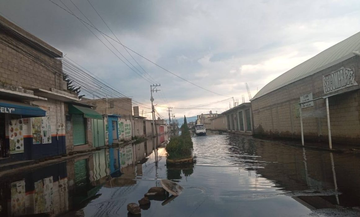 Lluvias en Lerma generan afectaciones y cancelan desfile cívico en celebración del 15 de septiembre