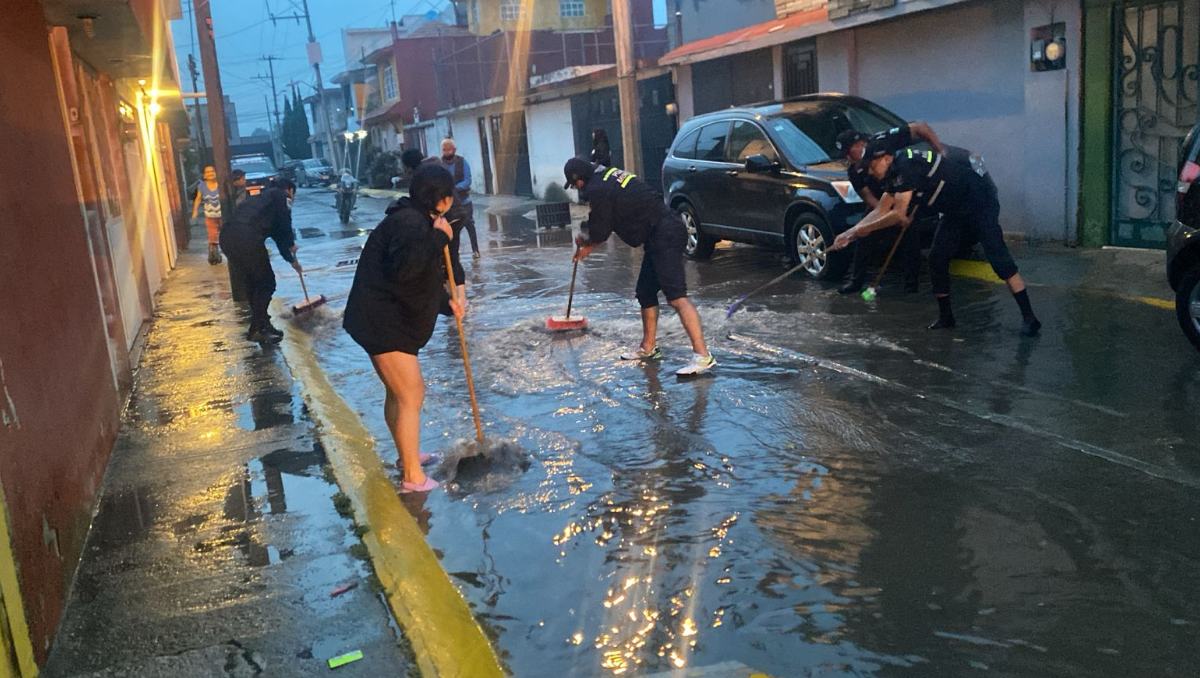 Lluvias en Toluca generan encharcamientos y afectan cinco viviendas; monitorean Río Verdiguel sin riesgo de desbordamiento
