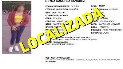 Localizan sana y salva a adolescente desaparecida en San José del Rincón en San Felipe del Progreso