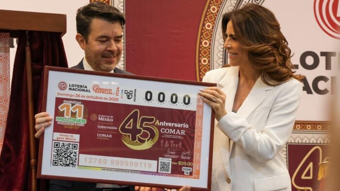 Lotería Nacional rinde homenaje a la COMAR en emisión conmemorativa por 45 años de apoyo a refugiados