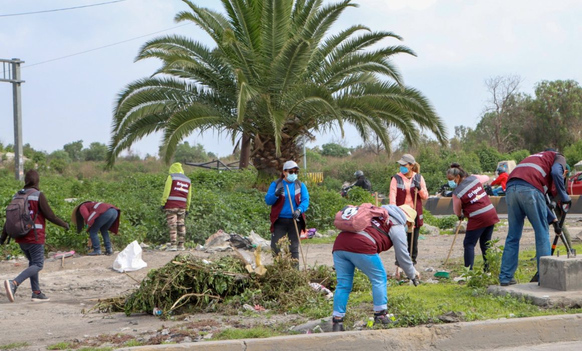 Más de 900 trabajadores de Nezahualcóyotl realizan Mega Jornada de Limpieza para prevenir inundaciones y embellecer el municipio