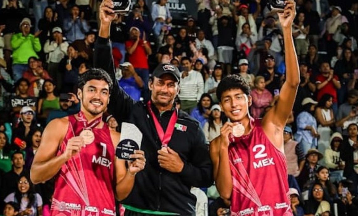 México conquista el bronce en Mundial Sub 21 de Voleibol de Playa en Puebla