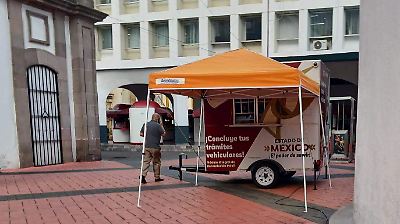 Módulo móvil en Toluca solo entregará placas hasta el 31 de agosto