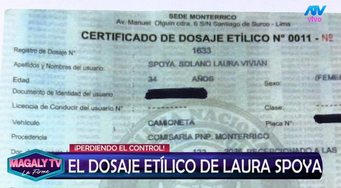 Magaly Medina cuestiona procedimiento del dosaje etílico a Laura Spoya tras accidente y denuncia irregularidades en la escena