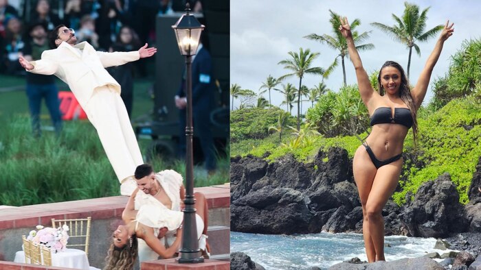 María Díaz, bailarina colombiana, participa en el show de medio tiempo del Super Bowl junto a Bad Bunny