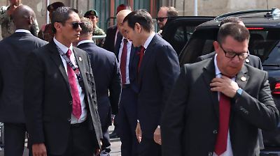 Marco Rubio llega a Palacio Nacional para dialogar sobre seguridad, migración y comercio con Sheinbaum