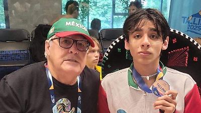 Medalla de bronce de nadador mexiquense en los International Children’s Games 2025 en Estonia