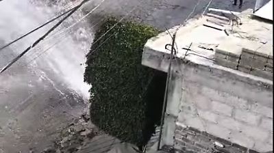 Mega fuga de agua potable en Chimalhuacán pone en alerta a residentes y autoridades