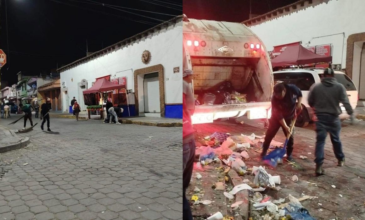 Metepec garantiza la limpieza urbana tras cierre del tianguis semanal