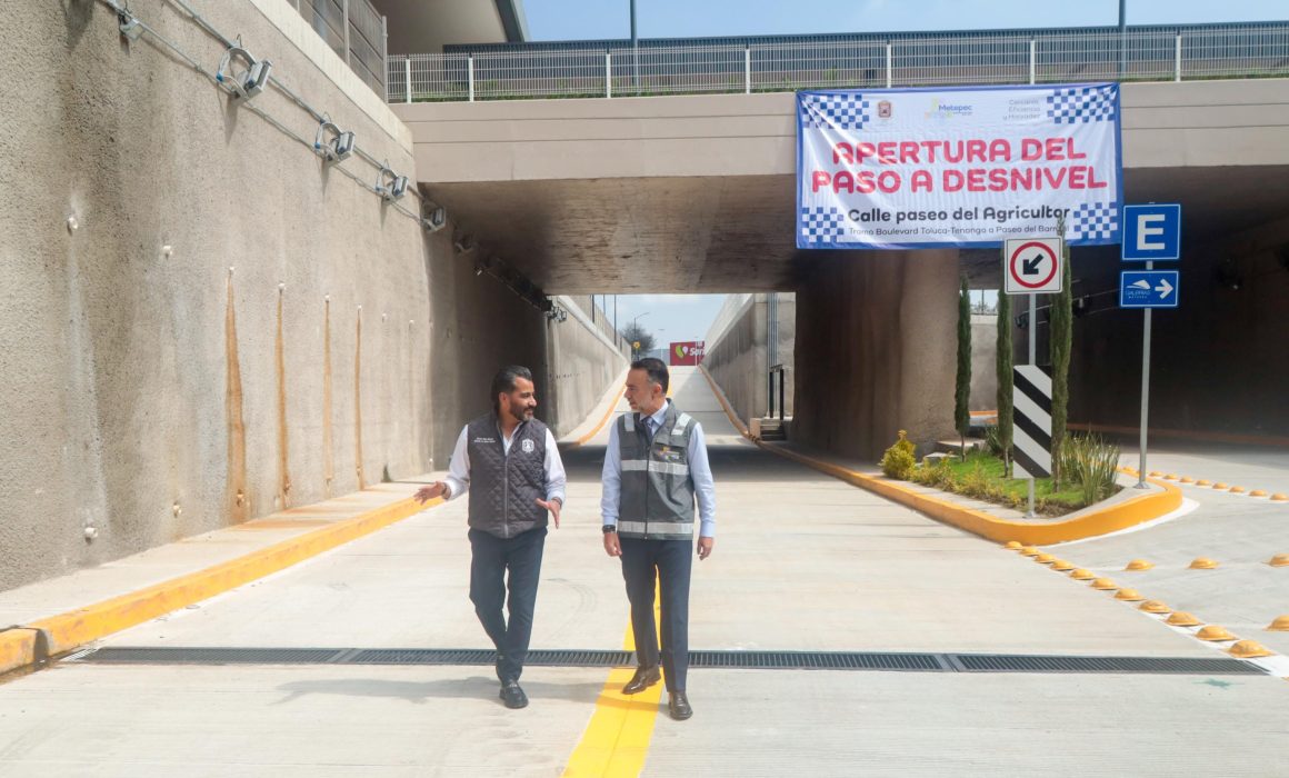 Metepec impulsa su movilidad urbana con paso a desnivel y nuevas calles en la zona dorada
