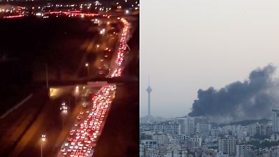 Miedo y desplazamientos en Teherán ante la escalation de ataques aéreos israelíes