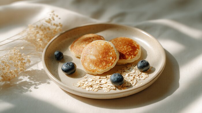 Mini pancakes saludables con avena y plátano: la receta perfecta para todos los gustos