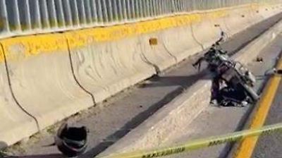 Motociclista muere tras caer en la autopista México-Pachuca; retrasos en el levantamiento del cuerpo