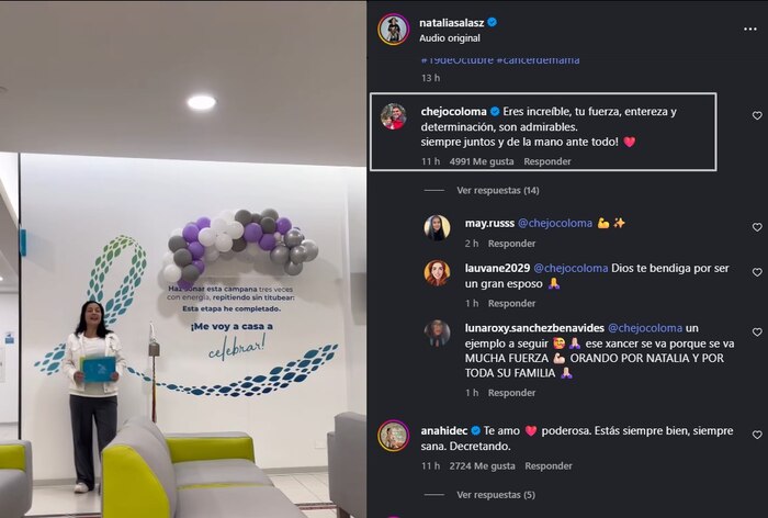 Natalia Salas enfrenta la recaída del cáncer con apoyo de su prometido y esperanza