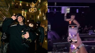 Natanael Cano protagoniza pelea y destruye equipo durante cierre del Baja Beach Fest