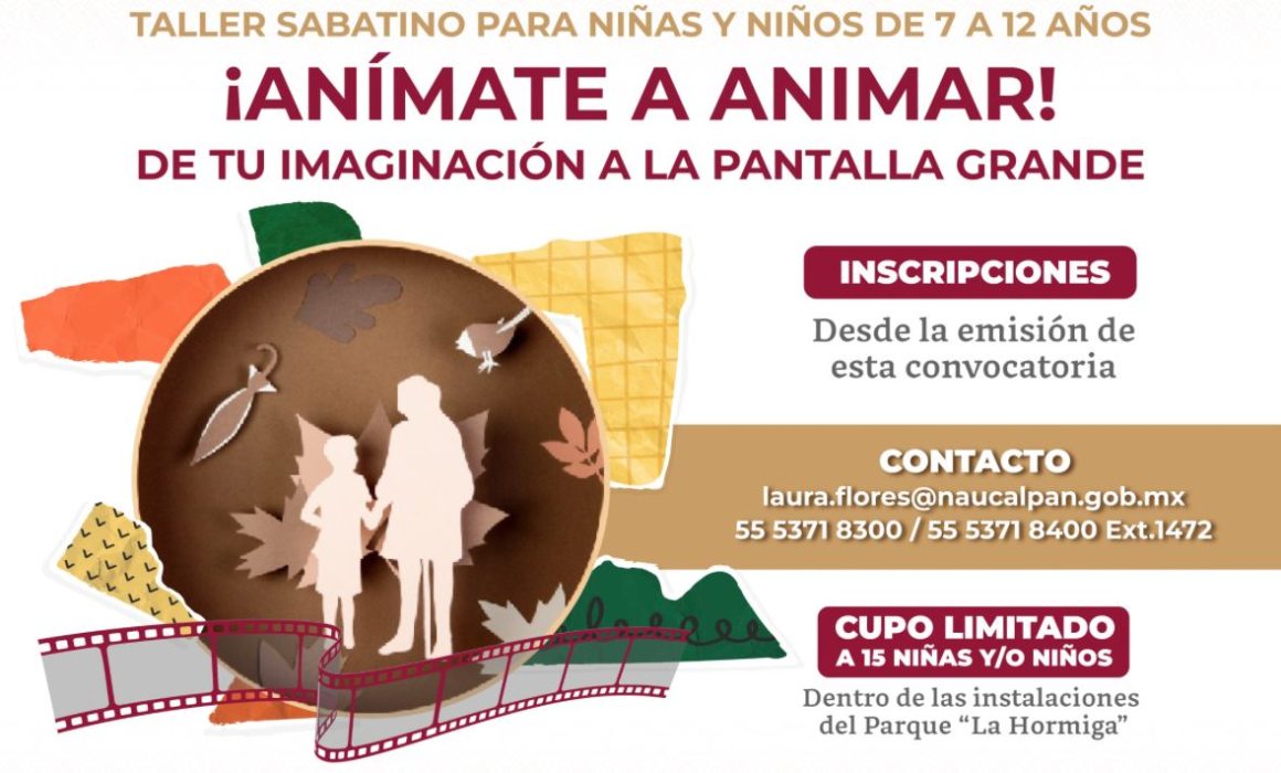 Naucalpan ofrece talleres gratuitos de animación infantil para potenciar la creatividad desde temprana edad