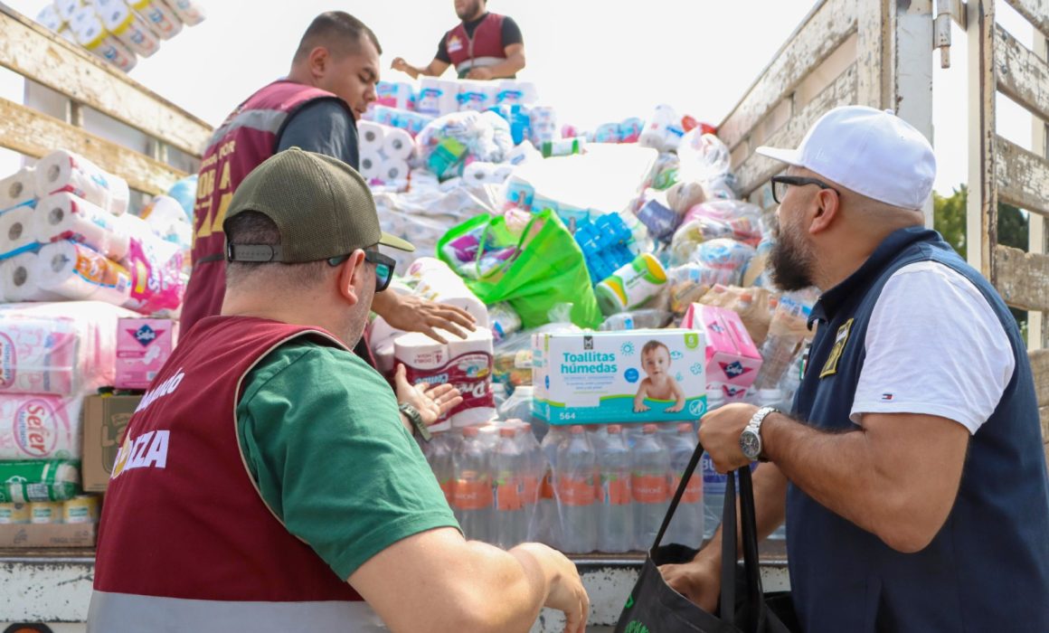 Nezahualcóyotl envía ayuda humanitaria a comunidades afectadas por inundaciones en Veracruz