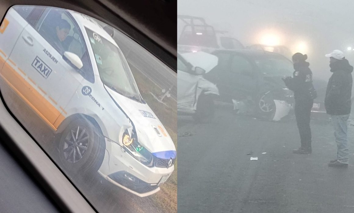 ¡Niebla mortal! Accidente múltiple en la Toluca-Atlacomulco por visibilidad cero