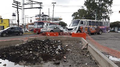 Obras en ciclovía de Toluca generan congestión en avenida Isidro Fabela