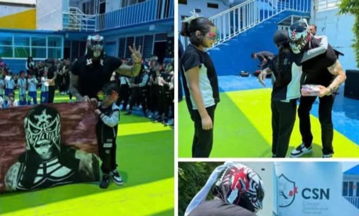 Penta Zerp Miedo motiva a estudiantes y visita su escuela natal en Ecatepec