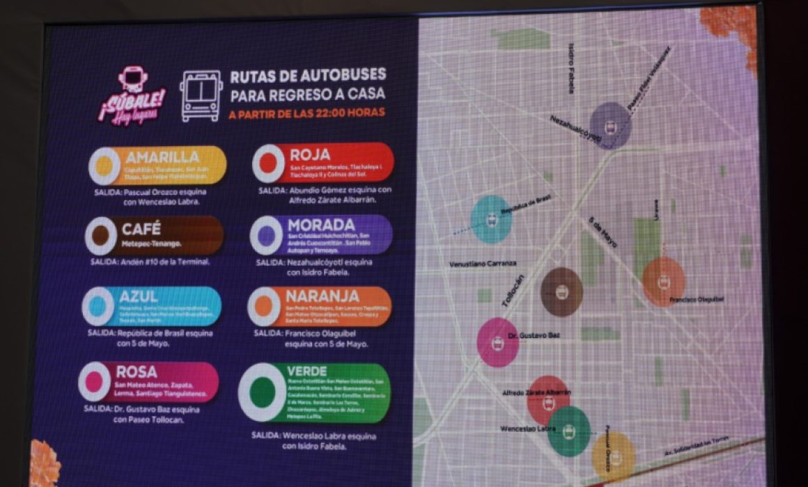 Plan de movilidad en Toluca para disfrutar los conciertos de la Feria del Alfeñique 2025