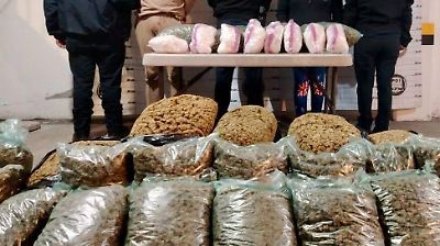 Policías de Toluca aseguran 210 kilogramos de drogas y detienen a dos personas en operativo móvil
