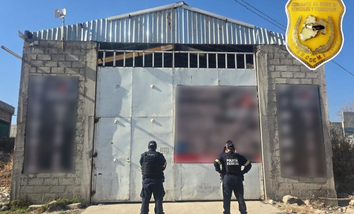 Policías del Estado de México recuperan mercancía robada en Tepotzotlán y aseguran inmueble