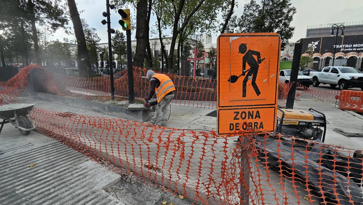 Precaución en Toluca: Cierres temporales en calles del Centro Histórico por trabajos de balizamiento y pintura