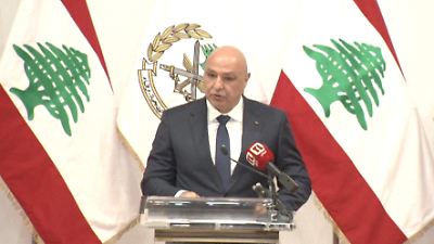 Presidente de Líbano reafirma que no permiten grupos armados ni apoyo extranjero y llama a respetar la soberanía