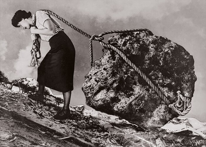 Primera exhibición en Buenos Aires revela los ensoñados fotomontajes de Stern y Germani para la revista Idilio