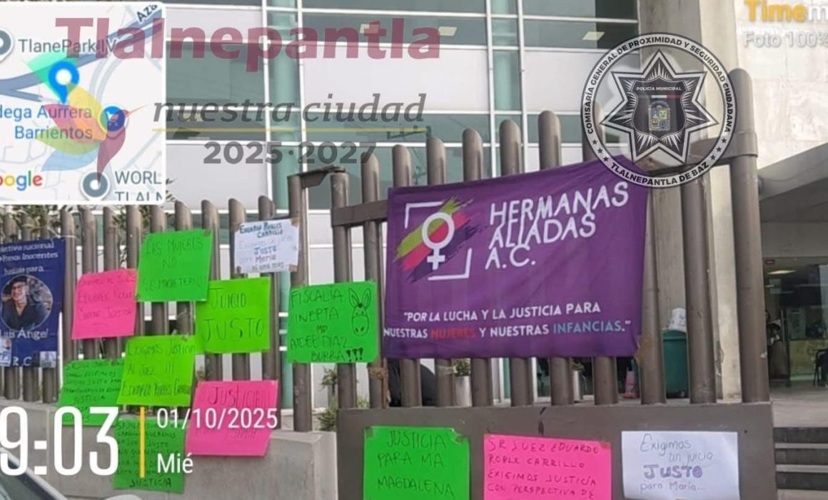 Protesta en Tlalnepantla por decisión judicial en caso de exregidor acusado de agresión con machete