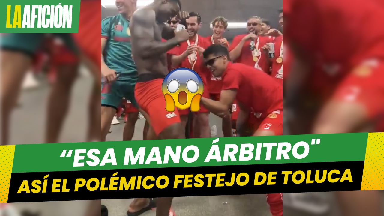 ¿Qué ocurrió con esa mano? Festejo polémico de jugadores de Toluca tras ganar el Campeón de Campeones