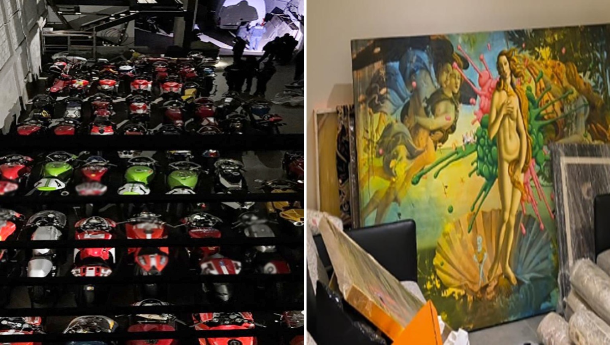 ¿Qué revelan las 62 motocicletas y drogas ligadas a un ex atleta olímpico y socio de Los Chapitos?