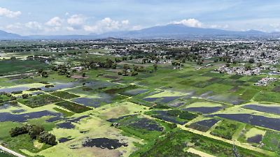 Río Lerma al borde del desborde en San Mateo Atenco; vecinos en alerta