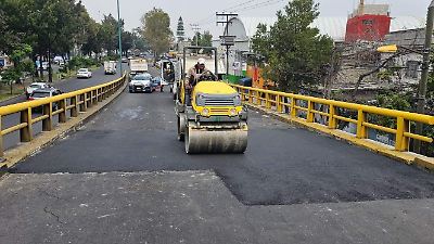 Reabren el puente entre Nezahualcóyotl e Iztacalco tras trabajos de rehabilitación en dos días
