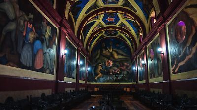 Reabren la Capilla Riveriana en Chapingo tras restauración del mural de Diego Rivera