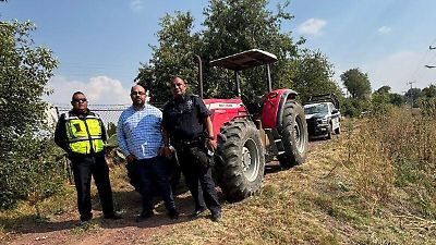 Recuperan tractor robado de la Universidad Autónoma de Chapingo