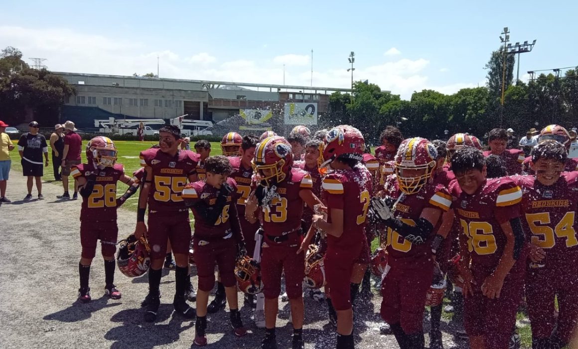 Redskins del Estado de México aseguran tres categorías en la final de la ONEFA en histórica jornada