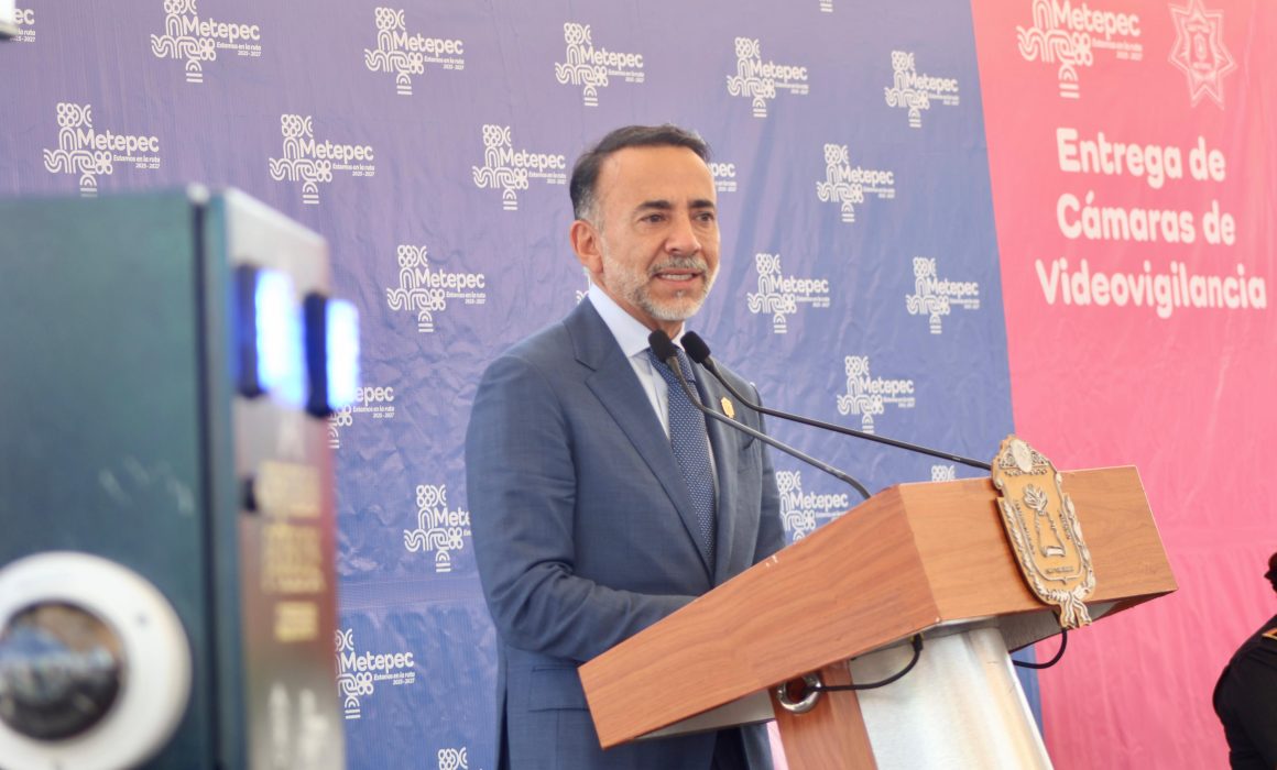 Refuerzan la seguridad en Metepec con la instalación de 700 cámaras de videovigilancia