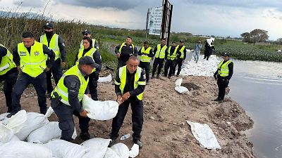 Refuerzan los bordos del Río Lerma en el Valle de Toluca para prevenir inundaciones tras lluvias recientes