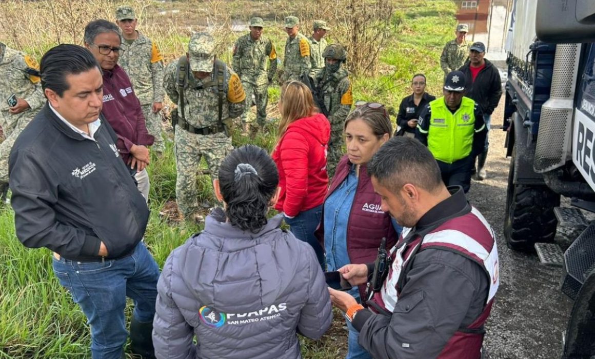 Refuerzan operativo contra inundaciones en Naucalpan, Ecatepec y Tlalnepantla por lluvias atípicas