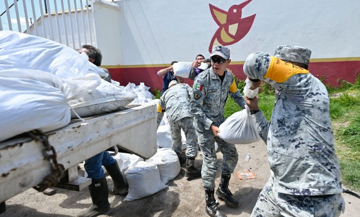 Refuerzan protección en Río Lerma ante posibles lluvias intensas