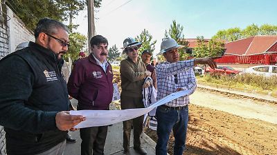 Rehabilitan la vialidad Leonardo Da Vinci en Toluca para potenciar la movilidad y seguridad urbana