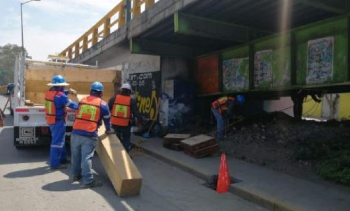 Reparación momentánea en puente de Nezahualcóyotl genera dudas y preocupación entre habitantes