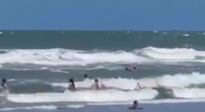 Rescatan a tres menores atrapados en las olas de Mar del Plata durante fin de semana