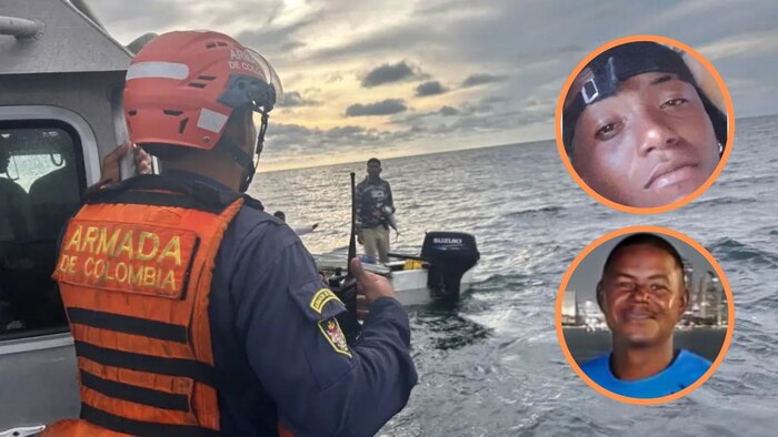 Rescatan con vida a dos pescadores en Cartagena tras 48 horas desaparecidos en el mar Caribe