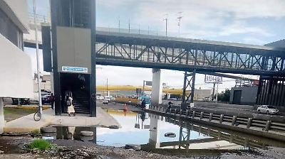 Residentes de Valle de Chalco exigen atención por abandono en la estación Puente Blanco del trolebús
