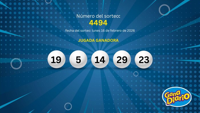 Resultados del Gana Diario del 16 de febrero: números ganadores y premios del último sorteo